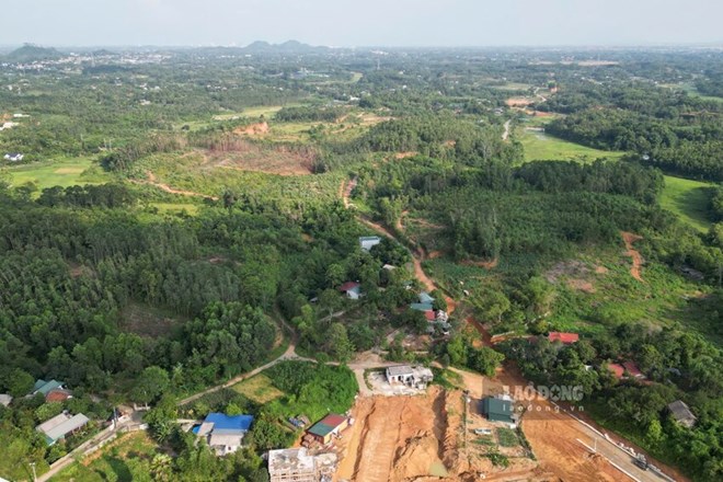 toàn cảnh khu vực sẽ thi công Cụm công nghiệp Phú Hộ Phú Thọ