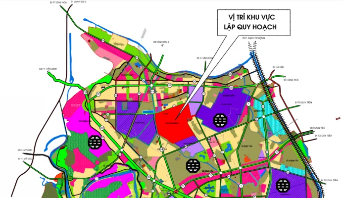 Nhà xưởng xây sẵn cho thuê từ 2.000 m2 tại KCN Kim Bảng 1 - Mặt bằng quy hoạch phân lô Nhà xưởng xây sẵn cho thuê từ 2.000 m2 tại KCN Kim Bảng 1