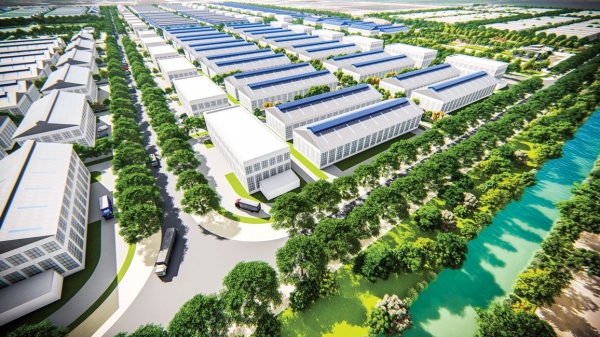 Minh hoạ Cụm công nghiệp dịch vụ thương mại Lương Điền Hải Phòng