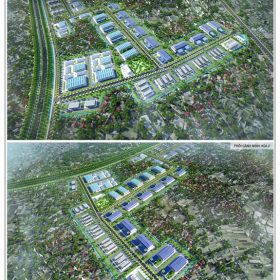Phối cảnh Cụm Công nghiệp Hà Châu 1, 2.
