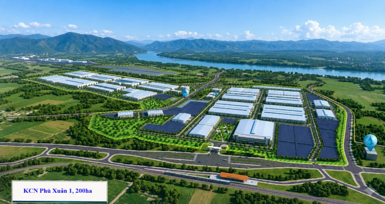 Phối cảnh Khu công nghiệp Phú Xuân 1 Lào Cai