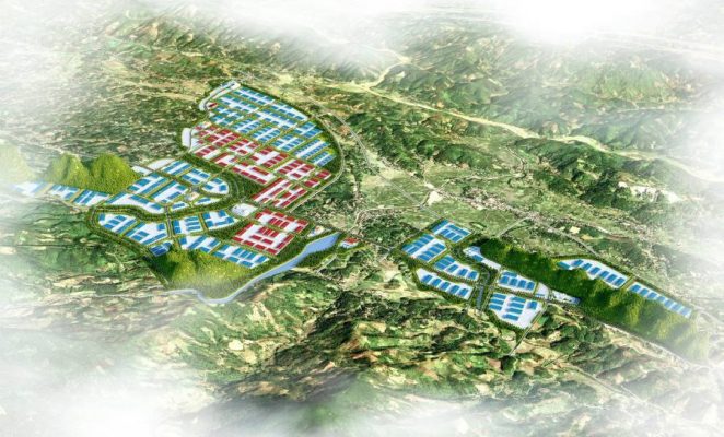 Phối cảnh Khu công nghiệp Võ Lao Lào Cai