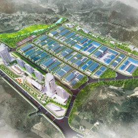Phối cảnh tổng thể Khu vực sản xuất công nghiệp Bản Qua Lào Cai