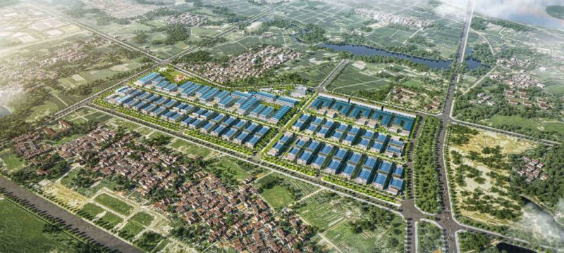 Cụm Công nghiệp CN2 thành phố Hà Nội: Điểm sáng đầu tư tại cửa ngõ Thủ đô - Phối cảnh toàn cảnh CCN CN2 Hà Nội