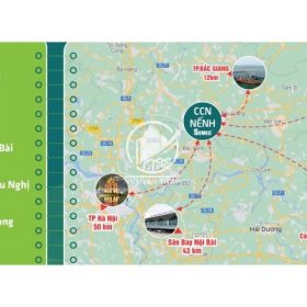 Cụm Công nghiệp Nếnh tỉnh Bắc Ninh: Thông Tin & Tiềm Năng - Phối cảnh toàn cảnh CCN Nếnh Bắc Ninh
