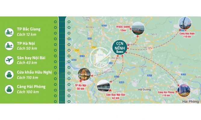 Cụm Công nghiệp Nếnh tỉnh Bắc Ninh: Thông Tin & Tiềm Năng - Phối cảnh toàn cảnh CCN Nếnh Bắc Ninh