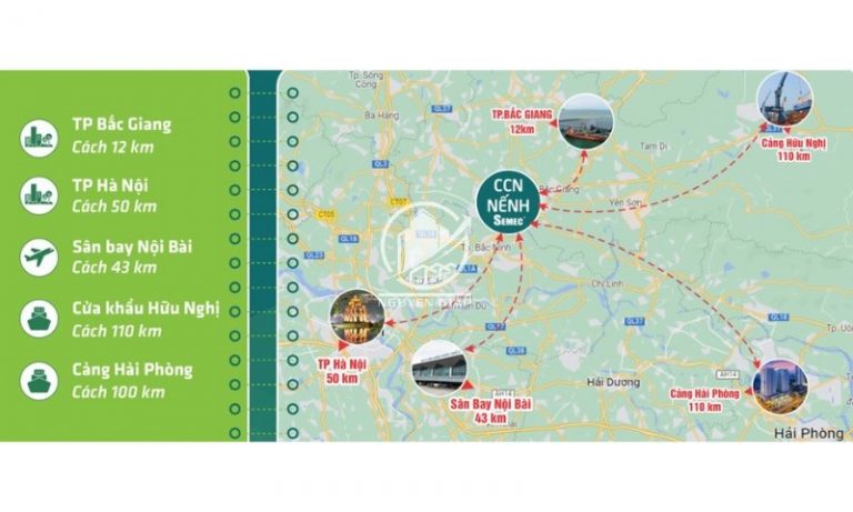Cụm Công nghiệp Nếnh tỉnh Bắc Ninh: Thông Tin & Tiềm Năng - Phối cảnh toàn cảnh CCN Nếnh Bắc Ninh