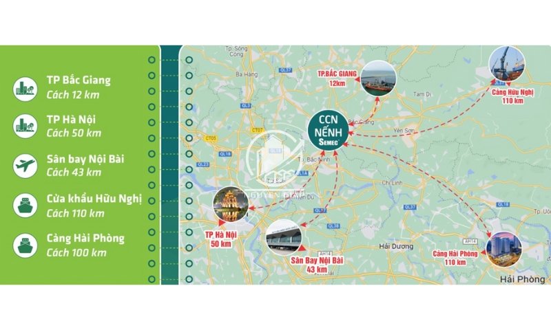 Cụm Công nghiệp Nếnh tỉnh Bắc Ninh: Thông Tin & Tiềm Năng - Phối cảnh toàn cảnh CCN Nếnh Bắc Ninh