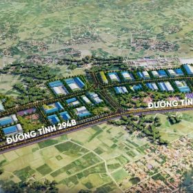 Cụm Công nghiệp Ngọc Vân tỉnh Bắc Ninh: Thông Tin và Tiềm Năng 2025 - Phối cảnh toàn cảnh CCN Ngọc Vân Bắc Ninh