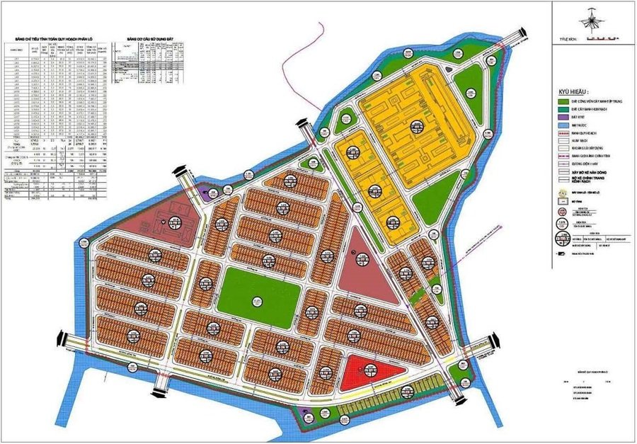 Cụm Công nghiệp Ngọc Vân tỉnh Bắc Ninh: Thông Tin và Tiềm Năng 2025 - Mặt bằng quy hoạch phân lô CCN Ngọc Vân