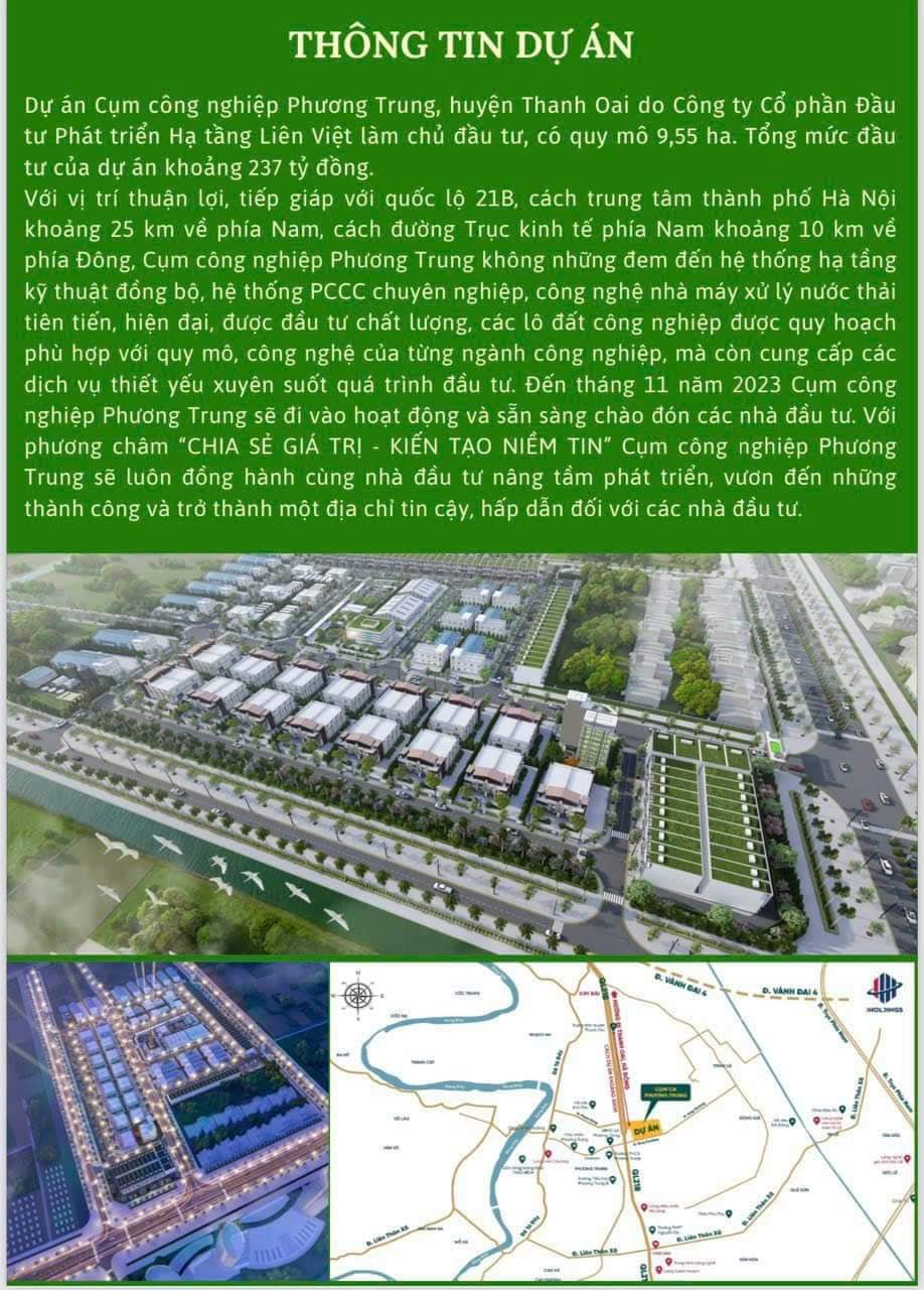 Cụm công nghiệp Phương Trung: Tâm điểm đầu tư đất công nghiệp Hà Nội - Hệ thống đất công nghiệp CCN Phương Trung: Tâm điểm đầu tư đất công nghiệp Hà Nội