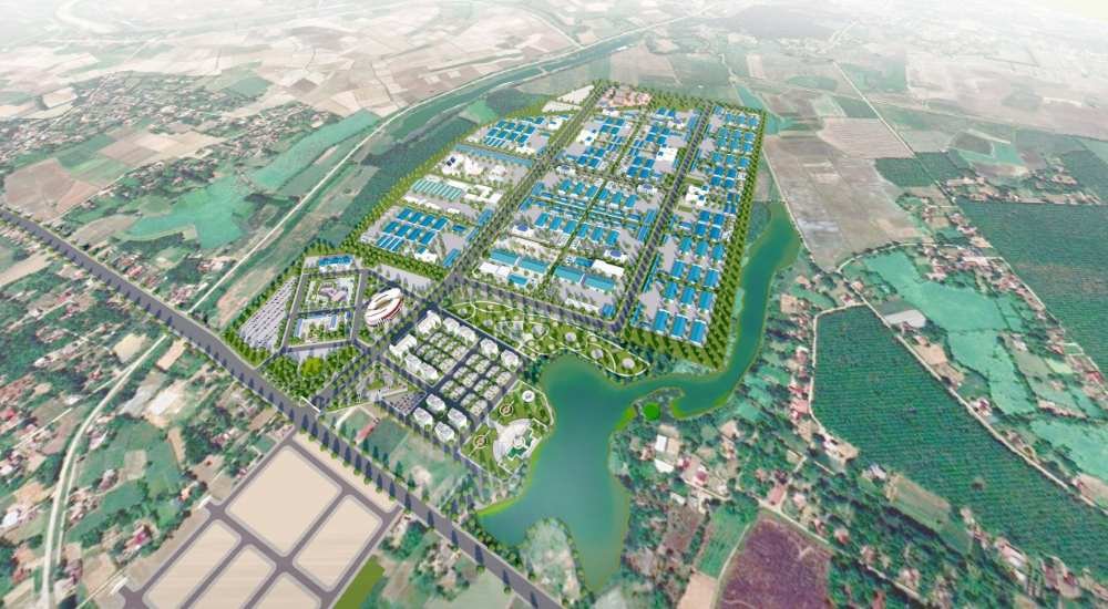 Cụm Công Nghiệp Thạch Bình Tỉnh Thanh Hóa: Điểm Sáng Đầu Tư BĐS Công Nghiệp - Phối cảnh toàn cảnh CCN Thạch Bình Thanh Hóa