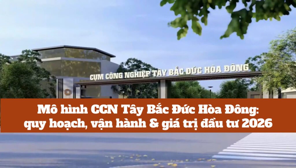 Cụm Công nghiệp Tây Bắc Đức Hòa Đông Long An: Giá & Quy Mô - Mặt bằng quy hoạch phân lô CCN Tây Bắc Đức Hòa Đông Long An: Giá & Quy Mô