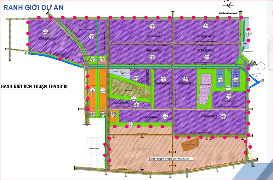 Cho Thuê Nhà Xưởng KCN Thuận Thành 3B Bắc Ninh: Giá Tốt, Hạ Tầng Đỉnh - Mặt bằng quy hoạch phân lô KCN Thuận Thành 3B Bắc Ninh: Giá Tốt