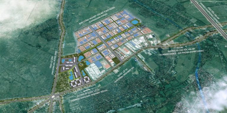 Tổng quan KCN Yên Mỹ II gồm cả mở rộng - Điểm sáng đầu tư BĐS công nghiệp Hưng Yên - Phối cảnh toàn cảnh KCN Yên Mỹ II gồm cả mở rộng - Điểm sáng đầu tư BĐS công nghiệp Hưng Yên