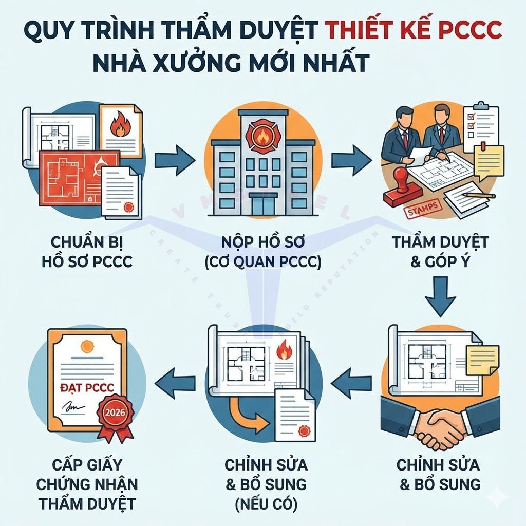 Quy Trình & Thủ Tục Thẩm Duyệt PCCC Nhà Xưởng Mới Nhất 2024 - Hệ thống nhà xưởng Quy Trình & Thủ Tục Thẩm Duyệt PCCC Nhà Xưởng 2024